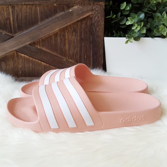 ADIDAS WOMEN'S SWIM ADILETTE AQUA SLIDES - Picture 4 of 8